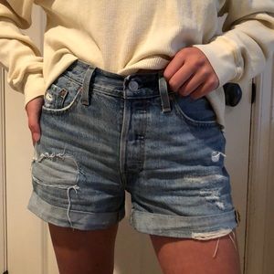 Levi’s 501 Light Washed Shorts